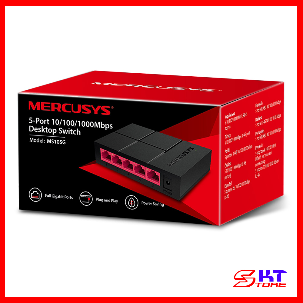 Bộ Chia Mạng Mercusys MS105G