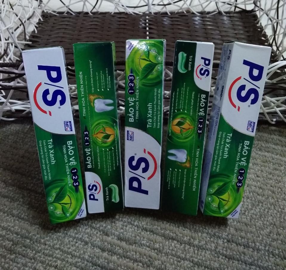 Kem đánh răng PS trà xanh 30g Combo 5 hộp