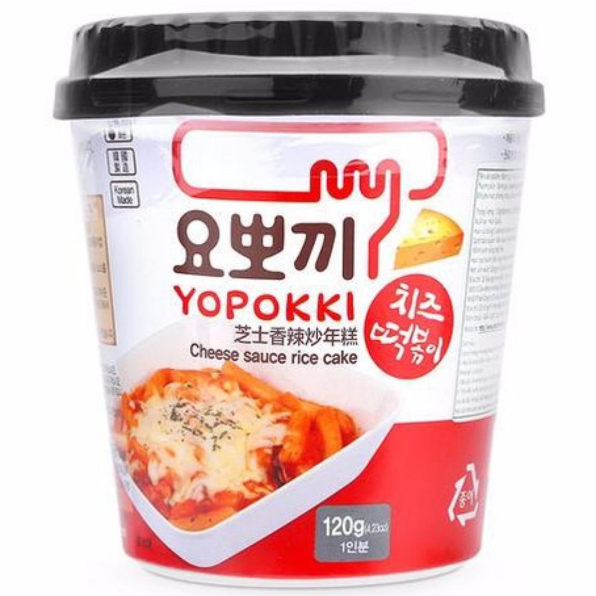 Bánh Gạo Topokki Vị Phô Mai ly 120g