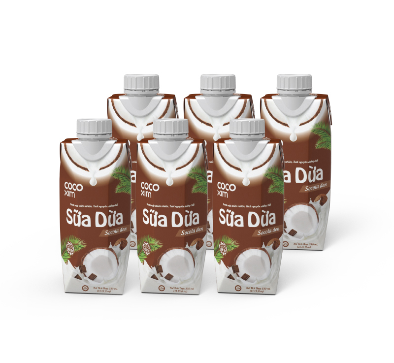 Sữa Dừa Cocoxim Socola 330Ml combo 3 hộp