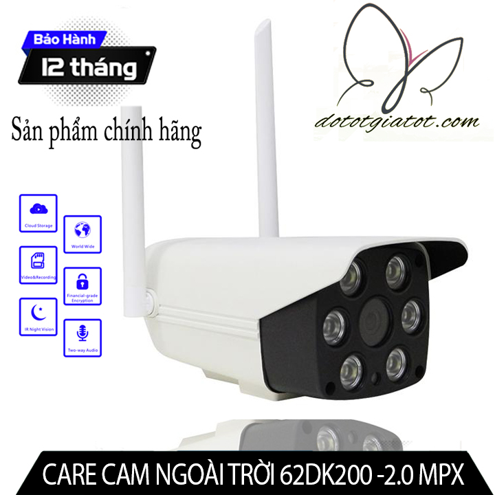 Camera Wifi IP Ngoài Trời 62DK200