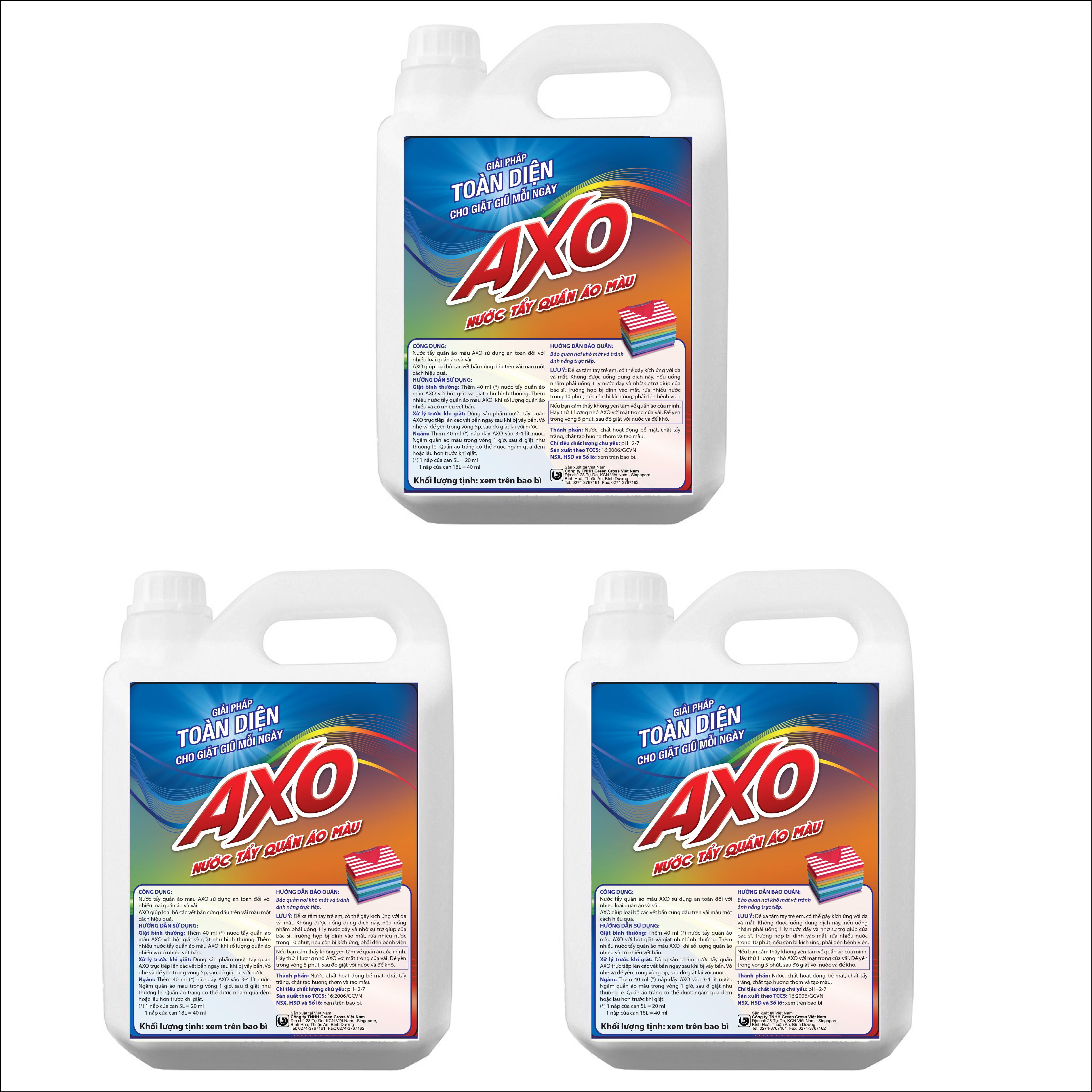 Nước Tẩy AXO Tinh Khiết 5L