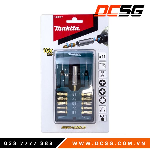 BỘ VÍT TORSION 11 CHI TIẾT MAKITA B-28597