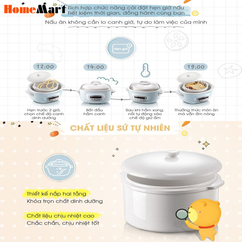 Nồi Nấu Chậm Bear DDZ-C25E1
