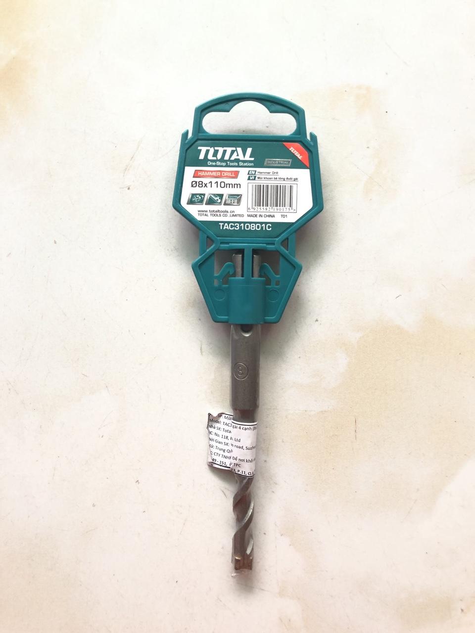 MŨI KHOAN BÊ TÔNG BỐN CẠNH TOTAL TAC310801C