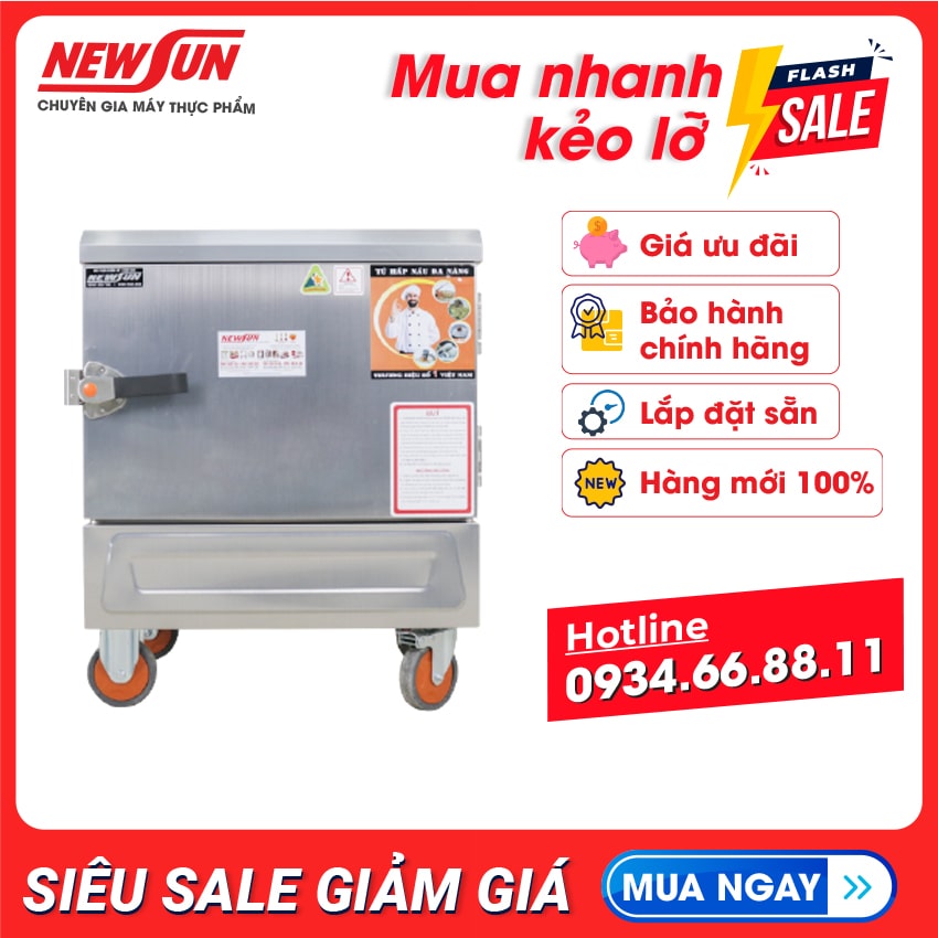 Tủ Nấu Cơm Bằng Gas NEWSUN 12 Khay