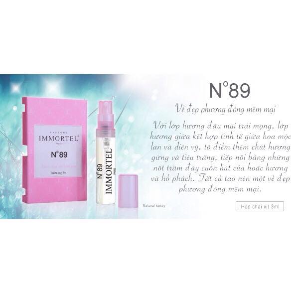 Nước hoa chai xịt Immortel No89 3ML