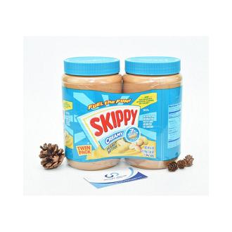 Bơ Đậu Phộng Skippy Mịn 1.36kg combo 2 hũ