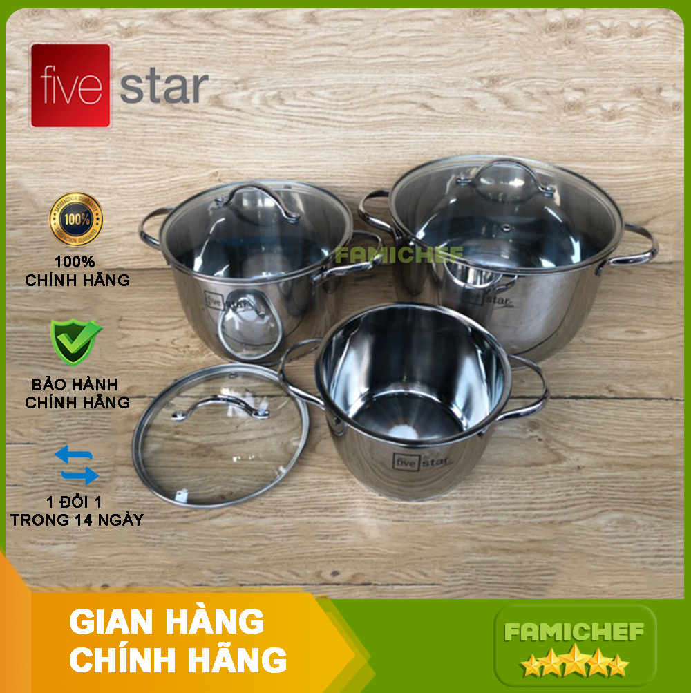 BỘ 2 NỒI INOX FIVESTAR FSD06OQ