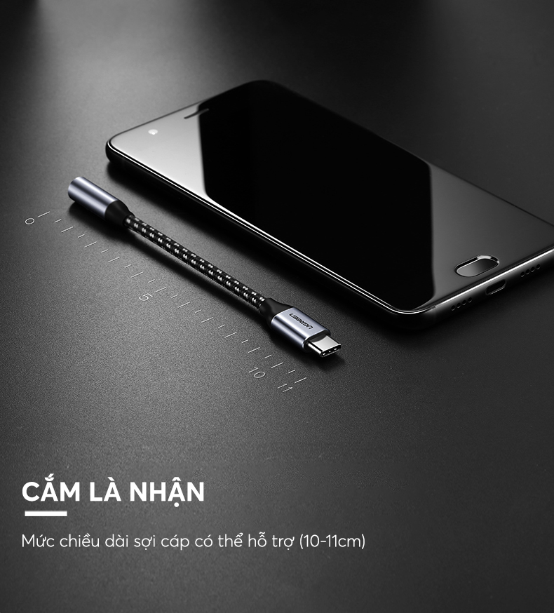 Cáp USB C to 3.5mm Headphone Jack Ugreen 30632