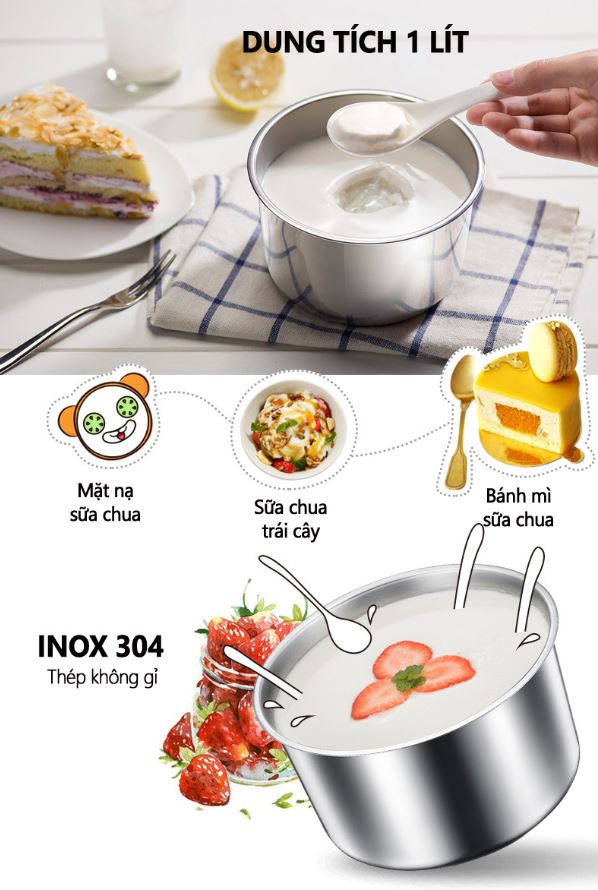 Máy Làm Sữa Chua Bear SNJ-B10K1