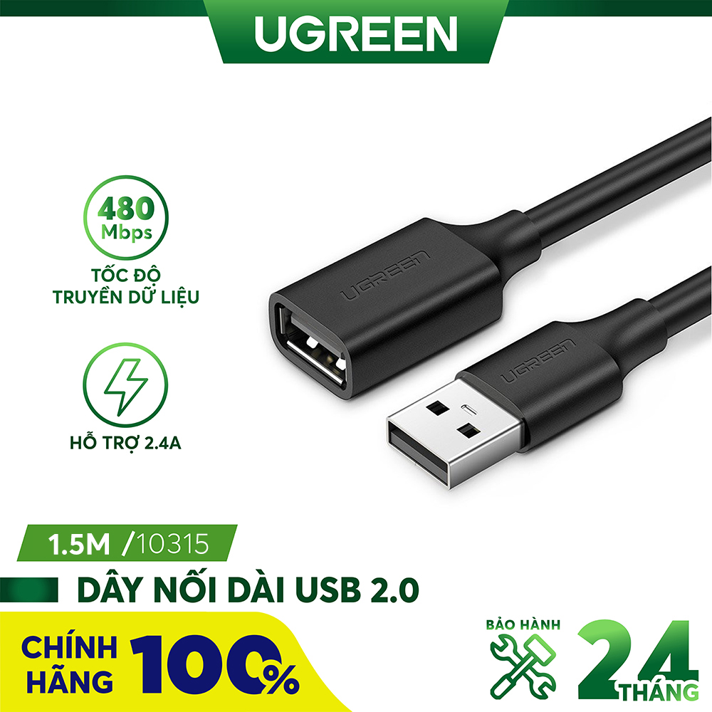 Cáp nối dài Usb 2.0 Ugreen 10317
