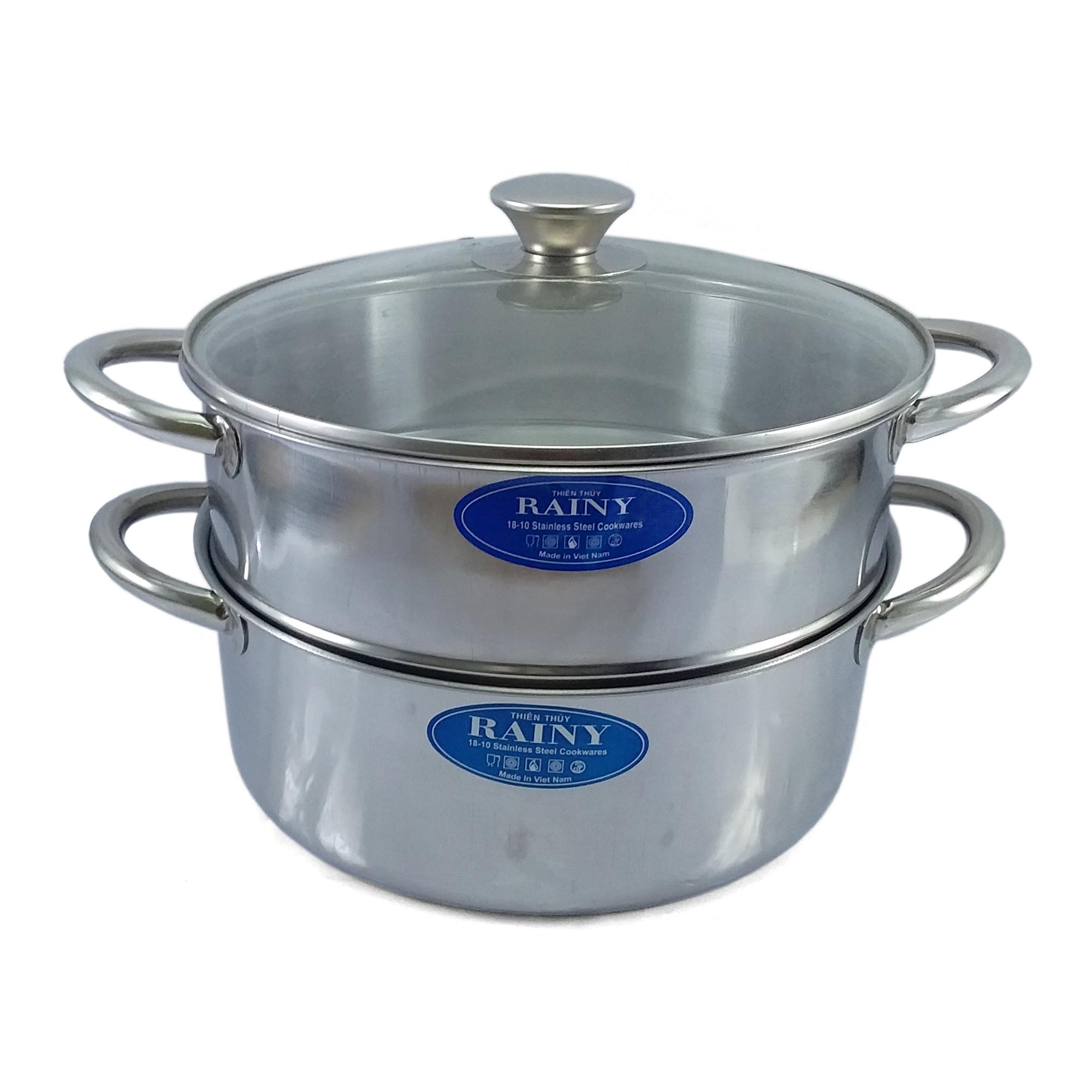 BỘ NỒI XỬNG INOX RAINY 24CM