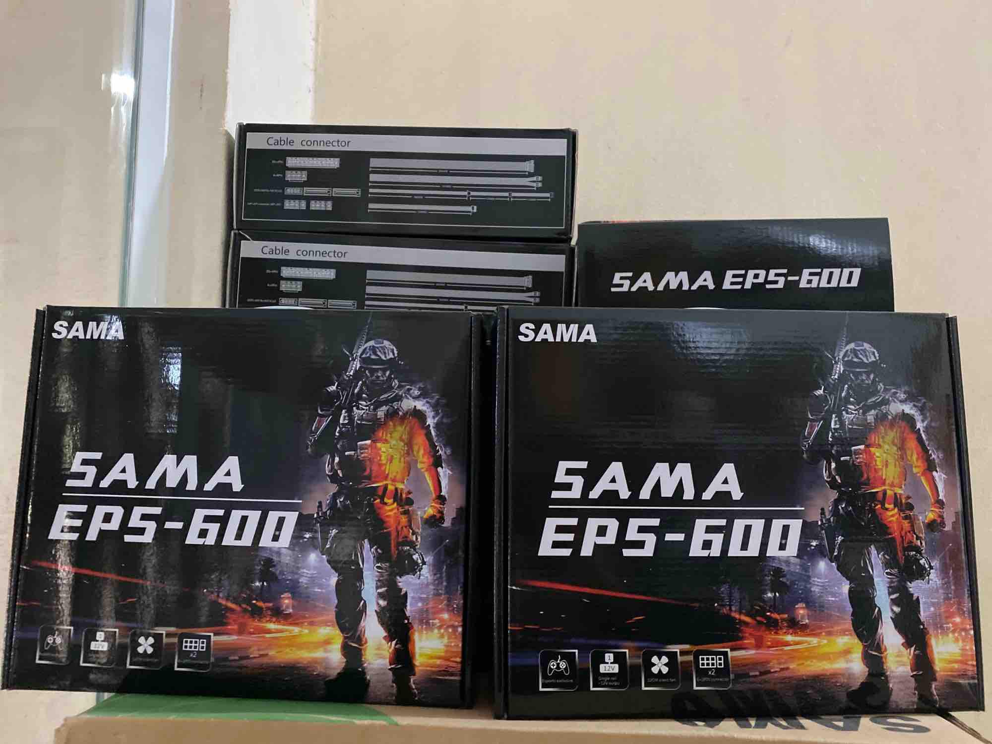 Nguồn máy tính SAMA EPS-600 600W Single Rail 80 Plus