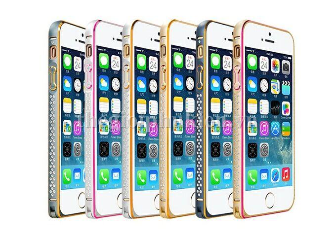 Ốp viền đính đá iPhone 5/5s