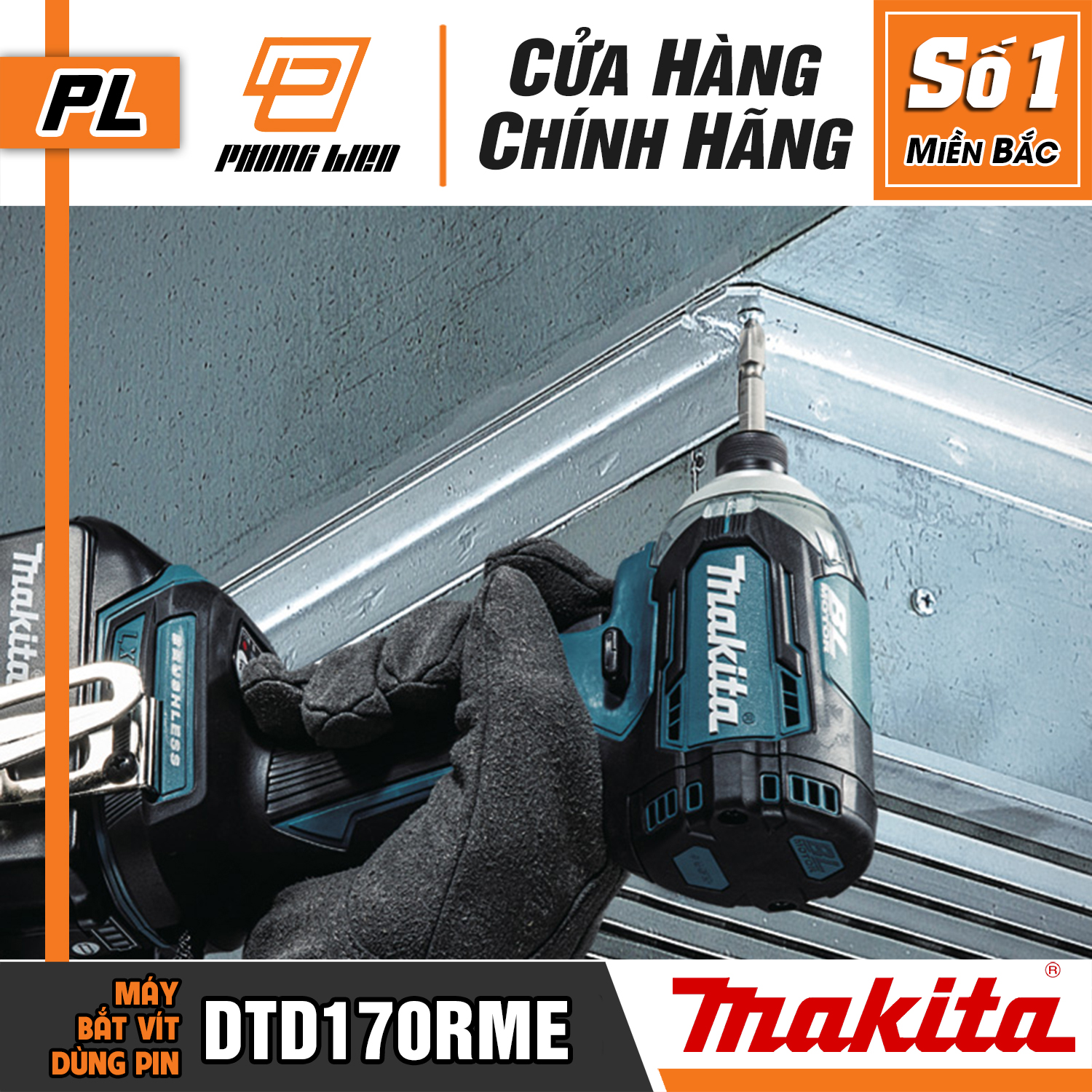 MÁY BẮT VÍT DÙNG PIN MAKITA DTD170RME