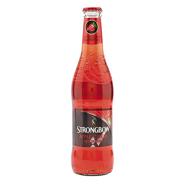 Nước táo lên men Strongbow dâu đỏ chai 330ml