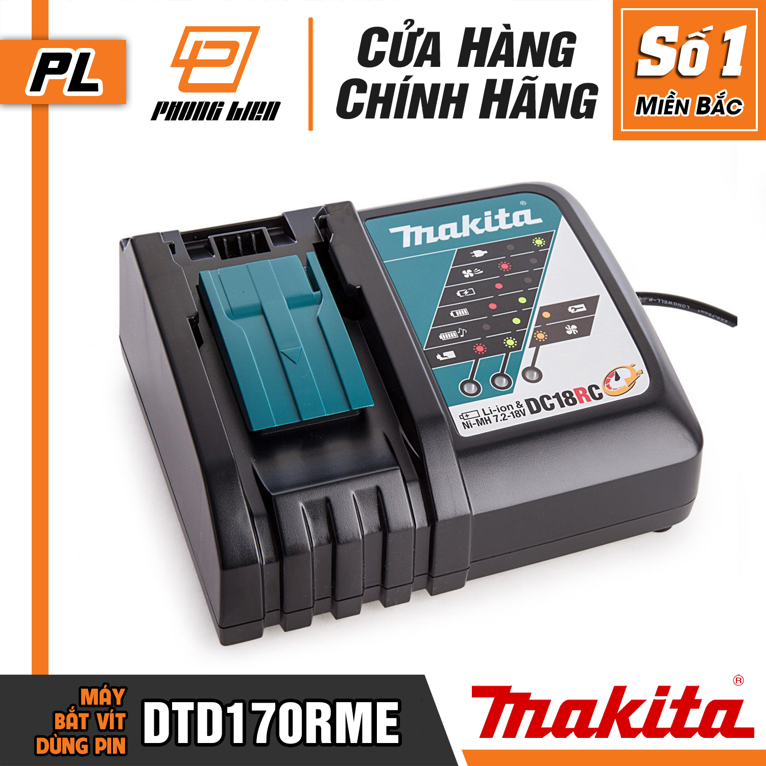 MÁY BẮT VÍT DÙNG PIN MAKITA DTD170RME