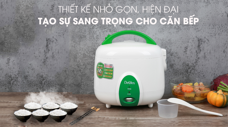 Nồi cơm nắp gài Delites NCG1010 1.8L