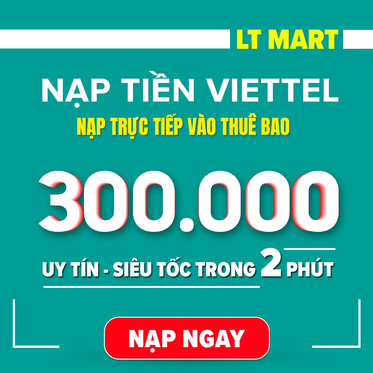 Thẻ cào Viettel 300.000 đồng