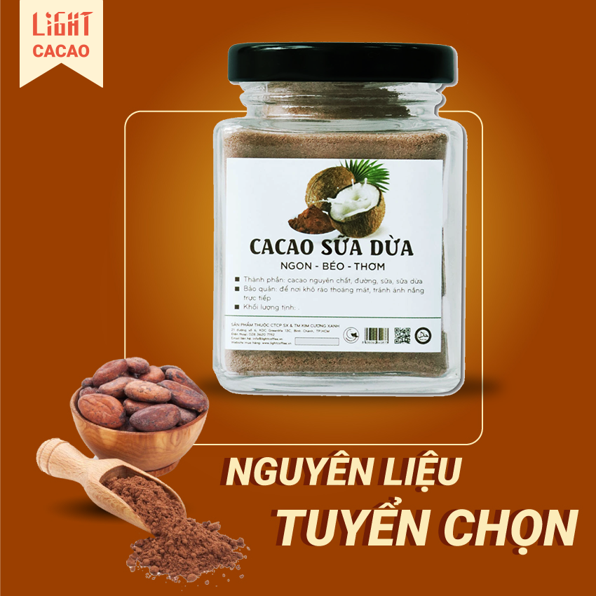Bột cacao sữa dừa GreenD Food 35g