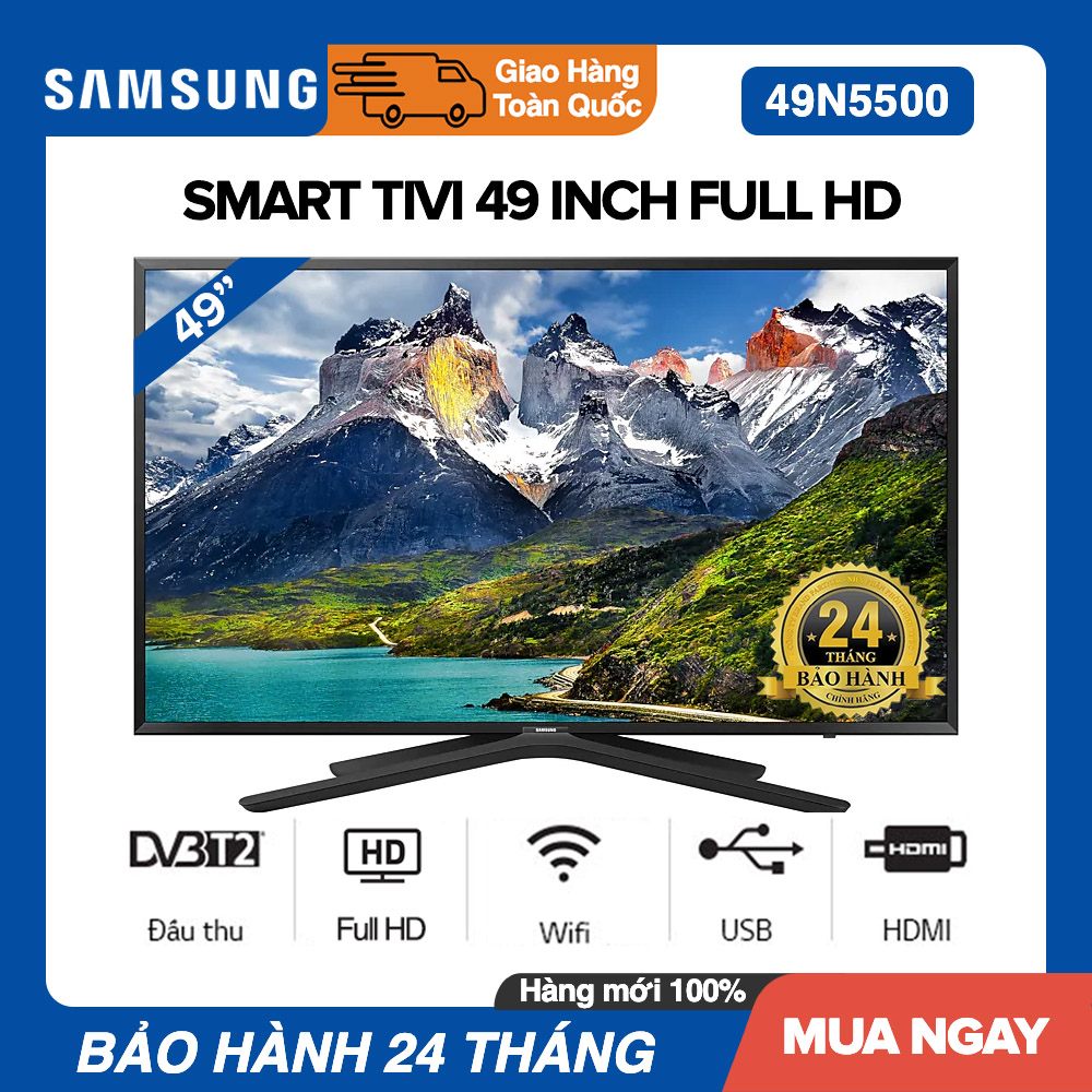 Tivi Smart Samsung UA49N5500 (UA-49N5500) - 49 inch, Full HD (1920 x 1080px)