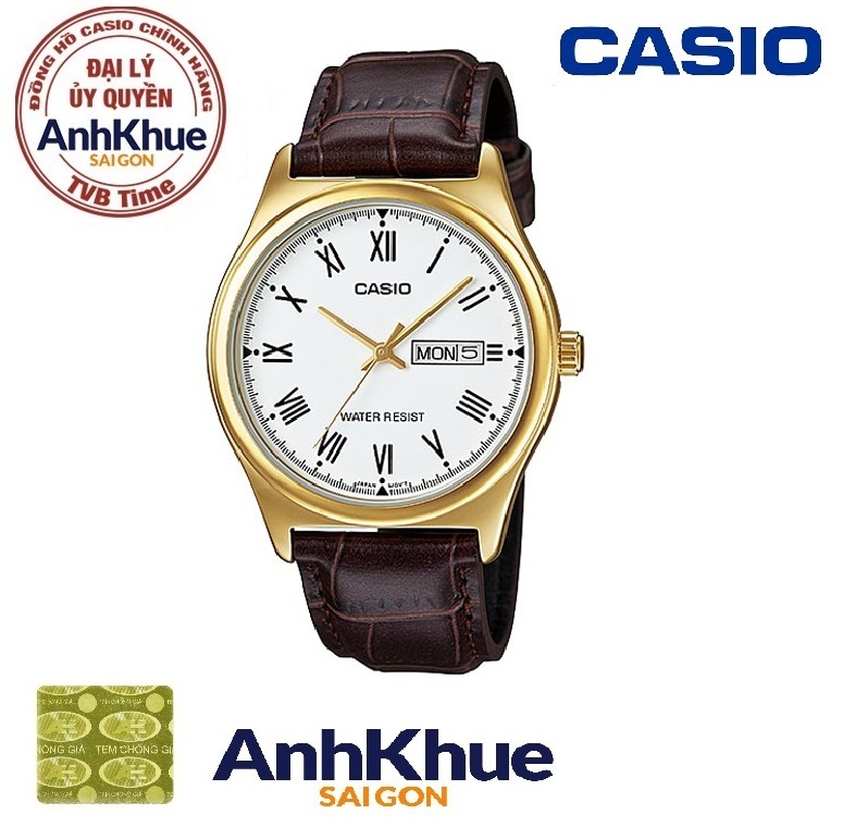Đồng Hồ Kim Nam Dây Da Casio MTP-V006GL-7BUDF