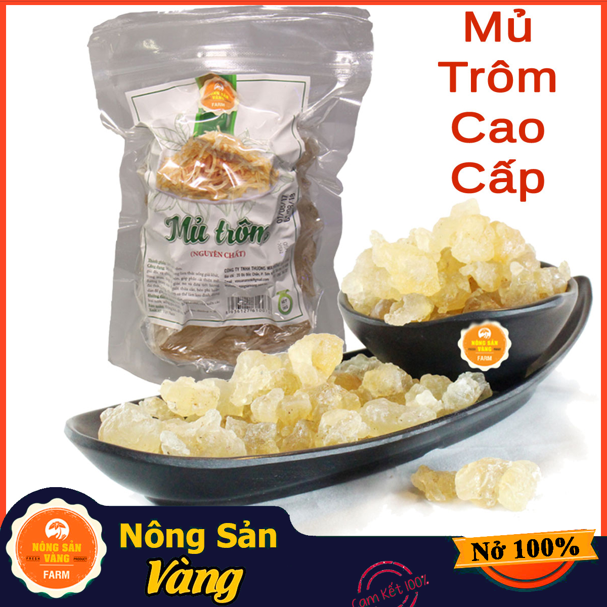 Mũ Trôm Nông Sản Vàng 200g