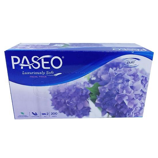 Khăn giấy lụa 2 lớp Paseo Elegant hộp 200 tờ
