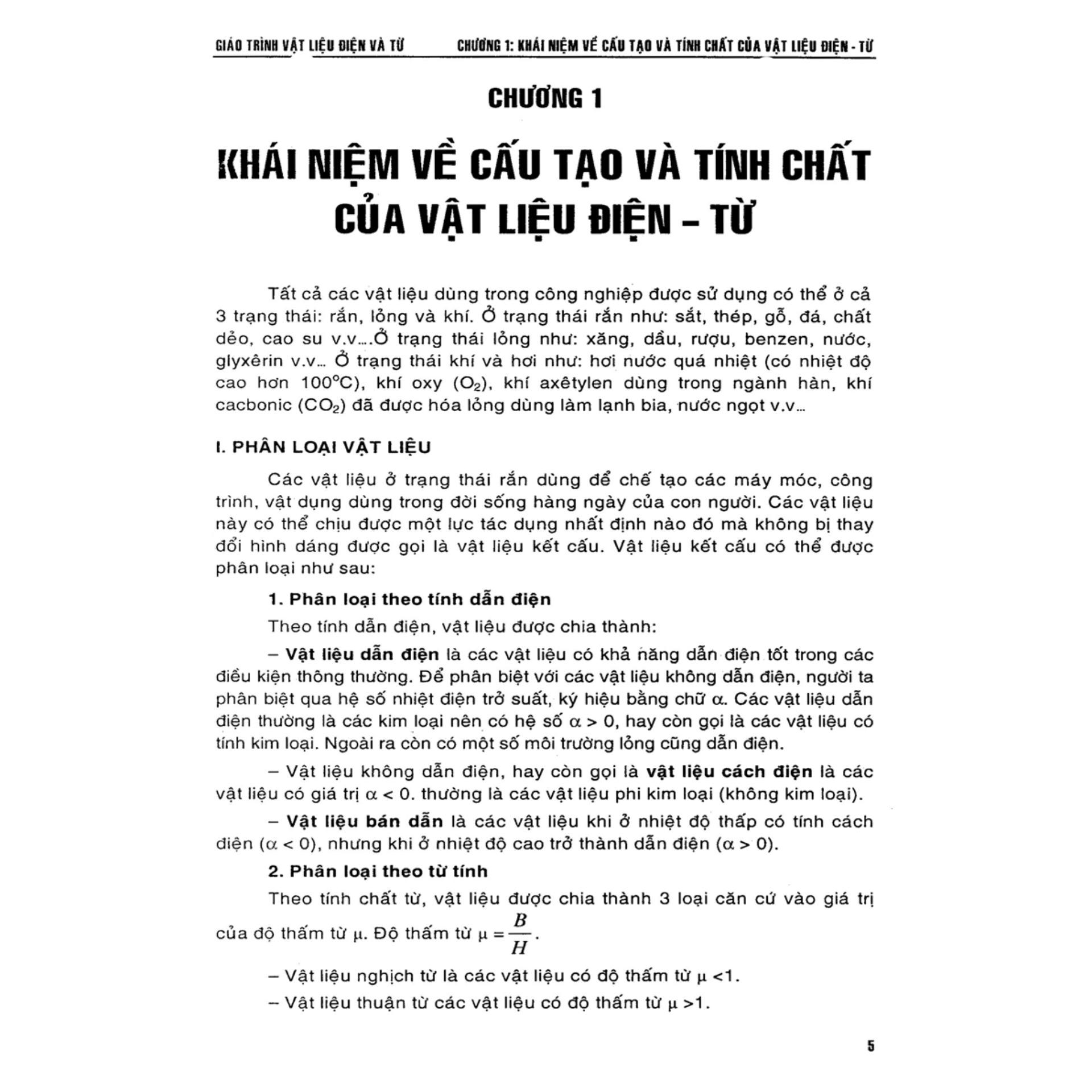 Giáo Trình Vật Liệu Điện Và Từ