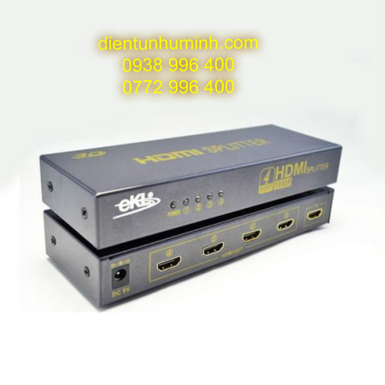 Bộ chia HDMI 1 ra 4 chuẩn 1.4 3D EKL-HS104