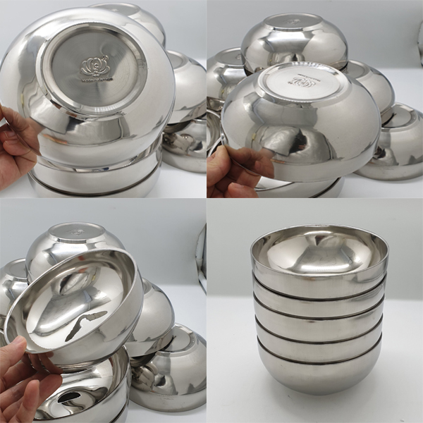 Chén Inox Hoàng Gia cách nhiệt 18cm