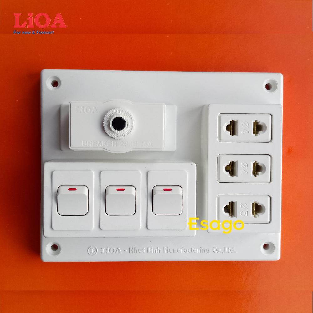 Bảng Điện Nổi An Toàn lioa 3 Trong 1 BCB15A3C