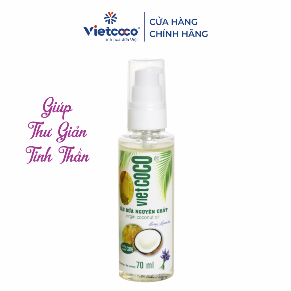 Dầu dừa nguyên chất hương Lavender VIETCOCO 70ml