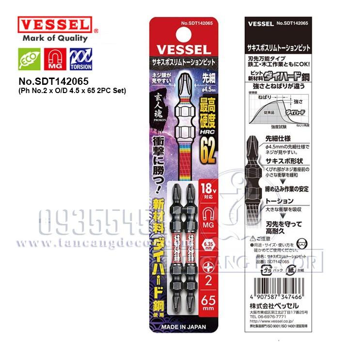 BỘ 2 MŨI BẮT VÍT VESSEL SDT142110