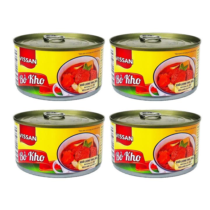Combo 4 Bò Kho Vissan 200g
