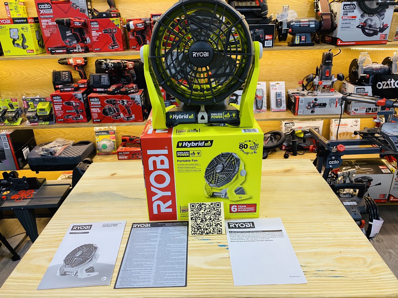 QUẠT PIN RYOBI R18HF-0