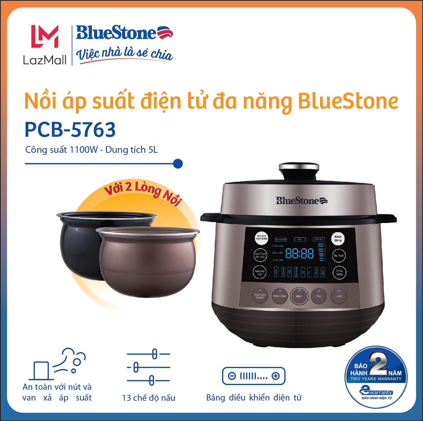 Nồi áp suất Bluestone PCB-5763 - 6 lít