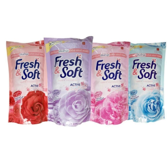 Nước xả vải Essence Fresh & Soft 600ml combo 3 túi