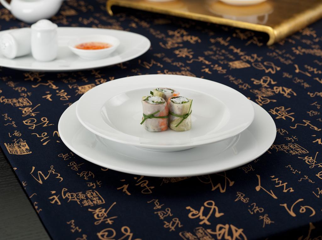 DĨA SÚP TRẮNG JASMINE MINH LONG 20CM