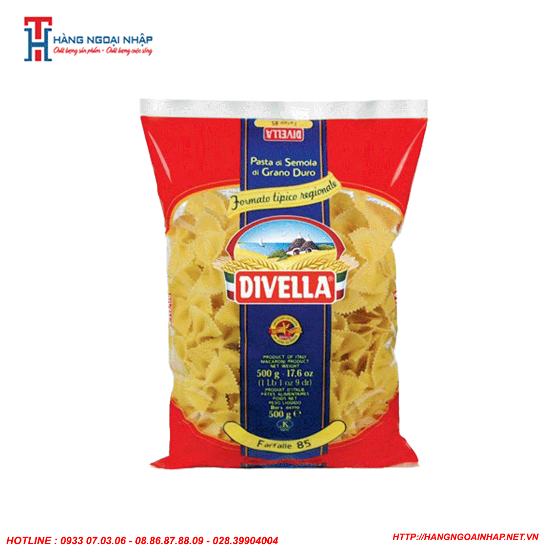 Nui Nơ Divella Farfalle 85 500g