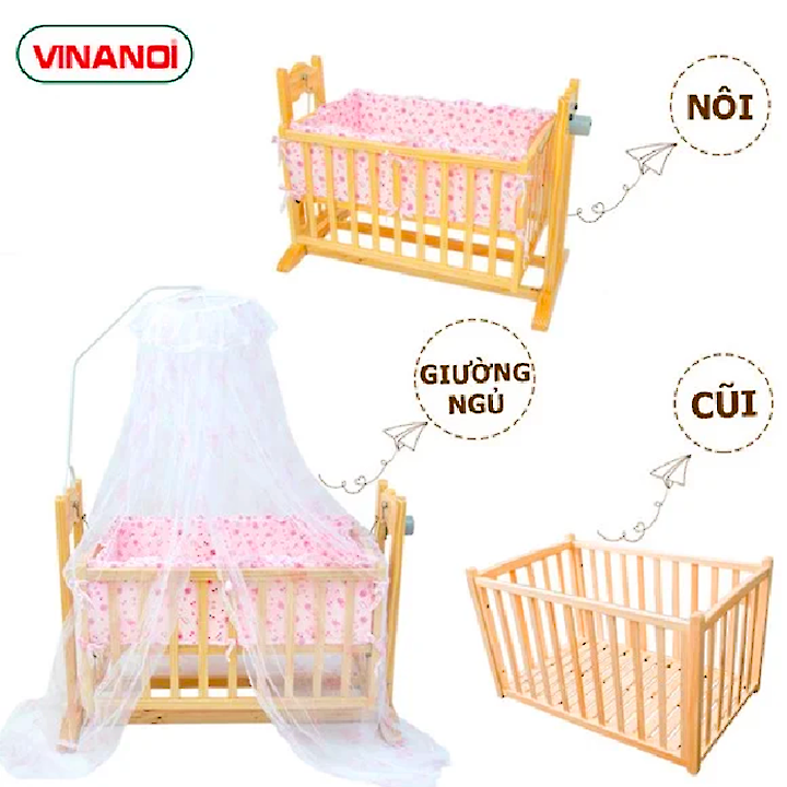 Nôi điện Đa Năng 4 in 1 VINANOI VNN301