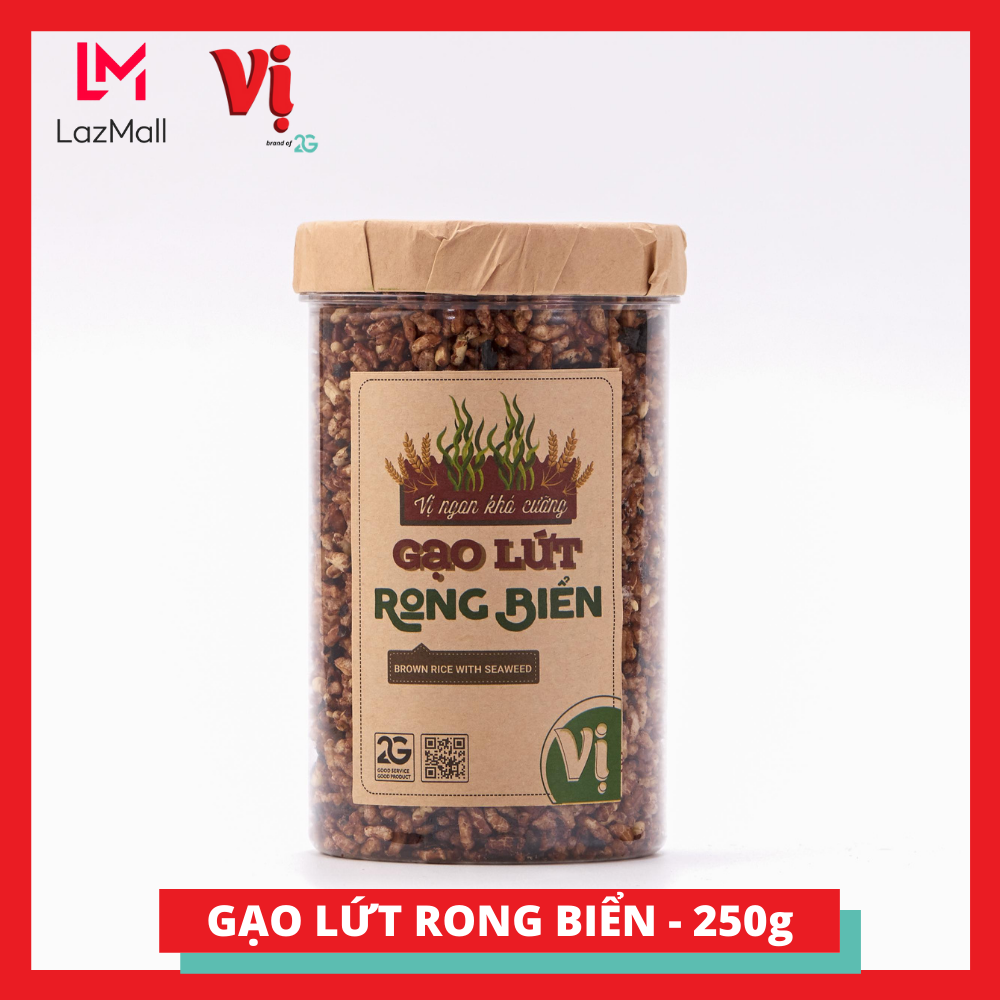 Cơm gạo lứt rong biển Ưu Việt gói 250g