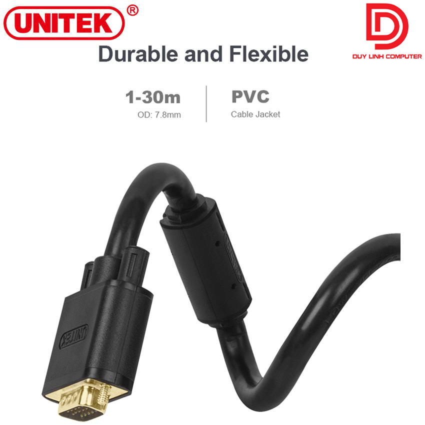 CABLE VGA LCD 3C+9 UNITEK Y-C517