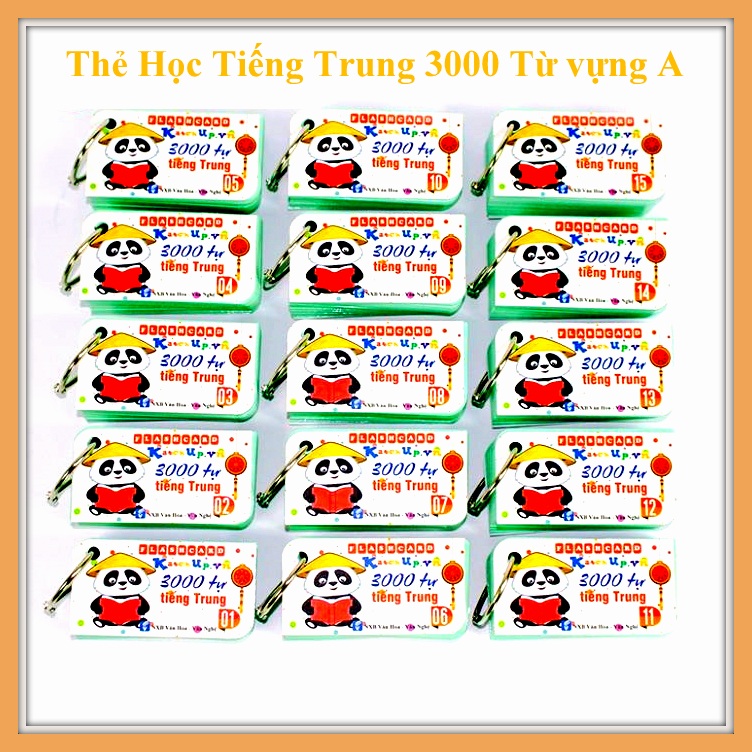 Flashcard KatchUp 3000 Từ Tiếng Trung (A-B)