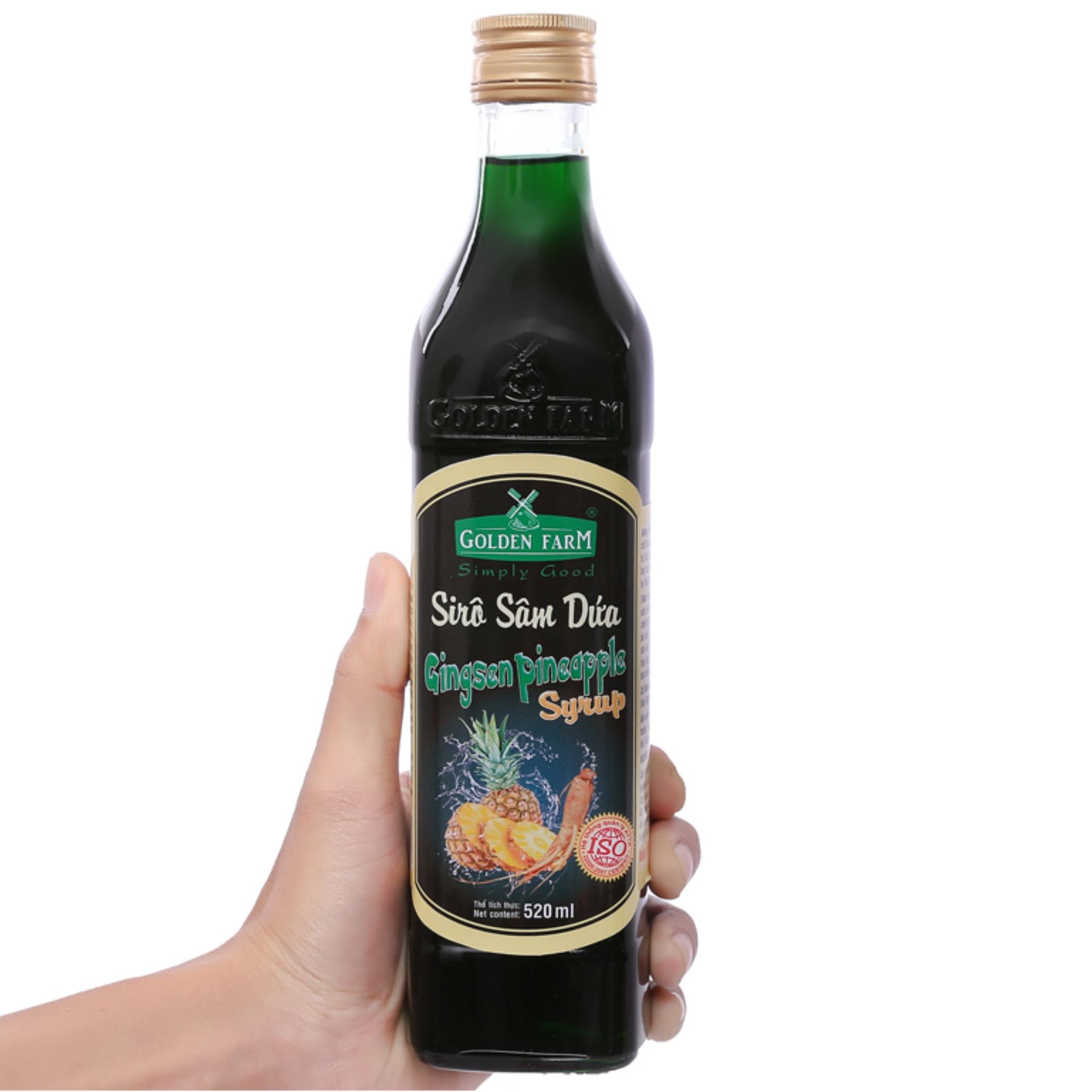 Sirô Golden Farm sâm dứa 520ML