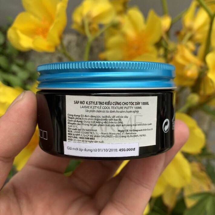 Sáp mờ tạo kiểu tóc Lakme K.style Texture Putty Cool Working Paste 100ml
