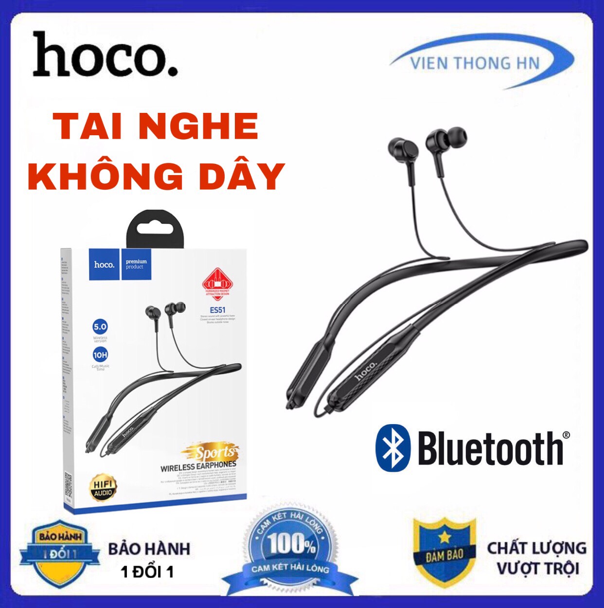 Tai nghe bluetooth Hoco ef51