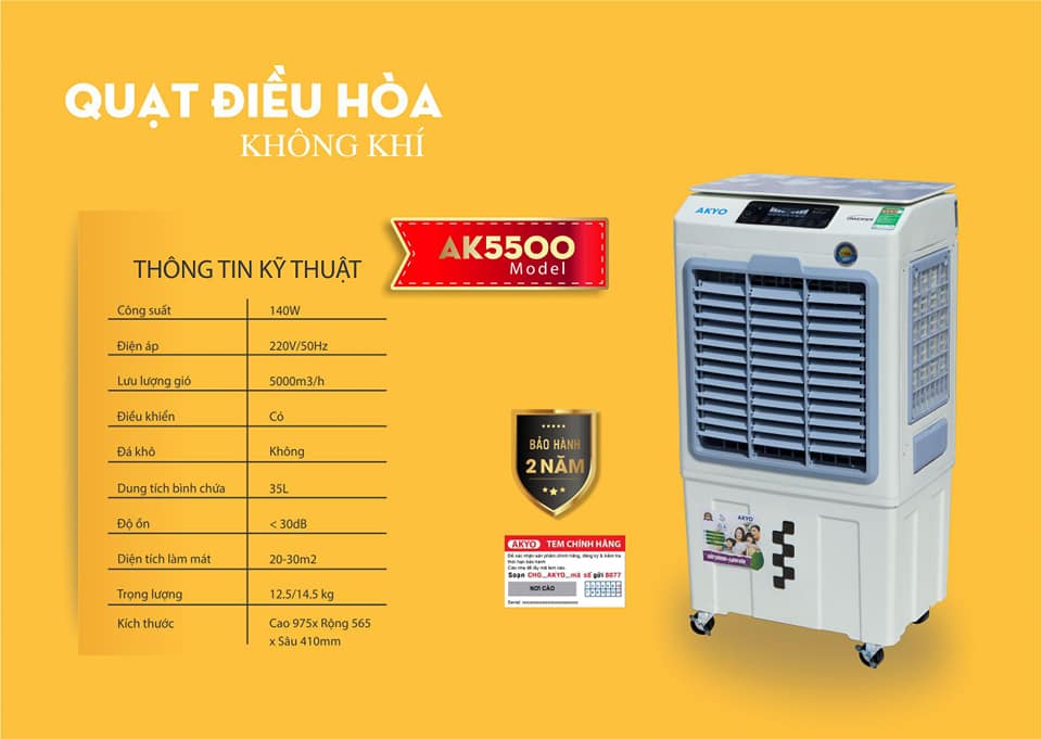 Quạt điều hòa không khí AKYO A-5000