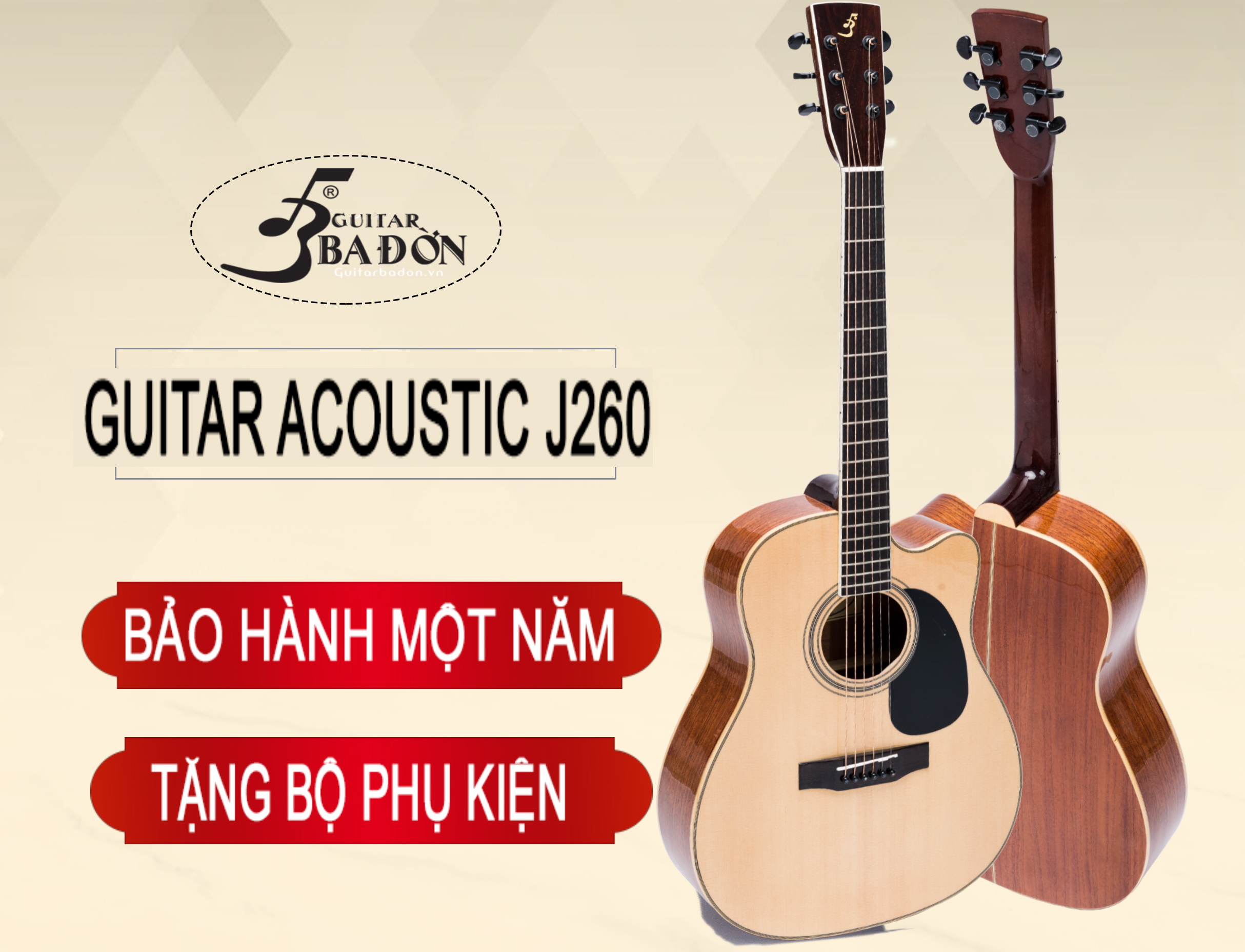 Đàn Guitar Acoustic J-260